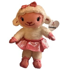 TY Disney Doc McStuffins Lambie The Lamb Beanie Babies Plush Stuffed Animal